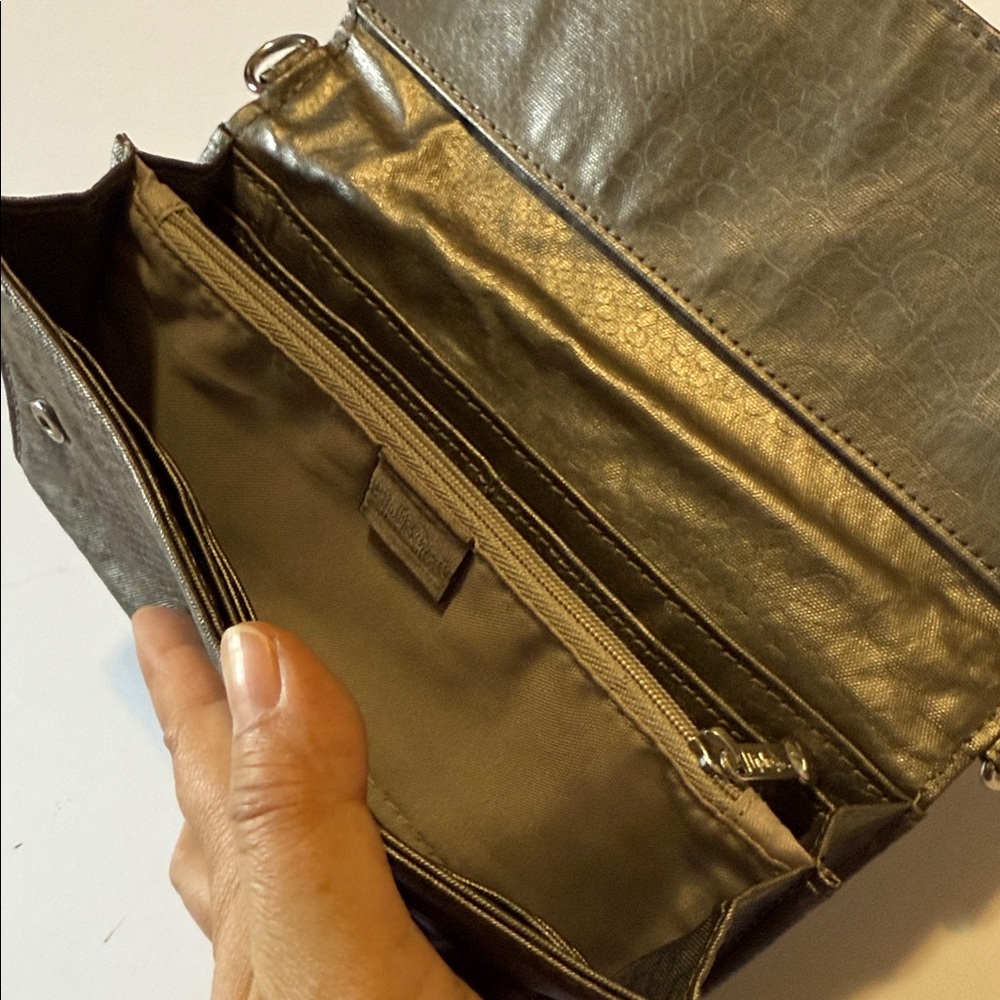 Kipling Bronze Wallet Crossbody (missing strap) - Picture 9 of 11